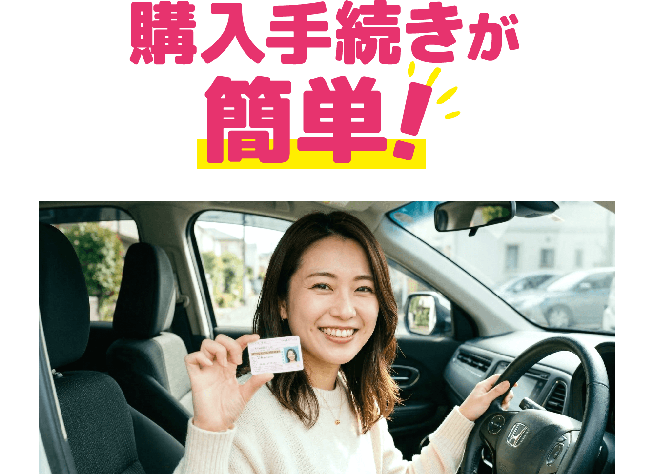 購入手続きが簡単!