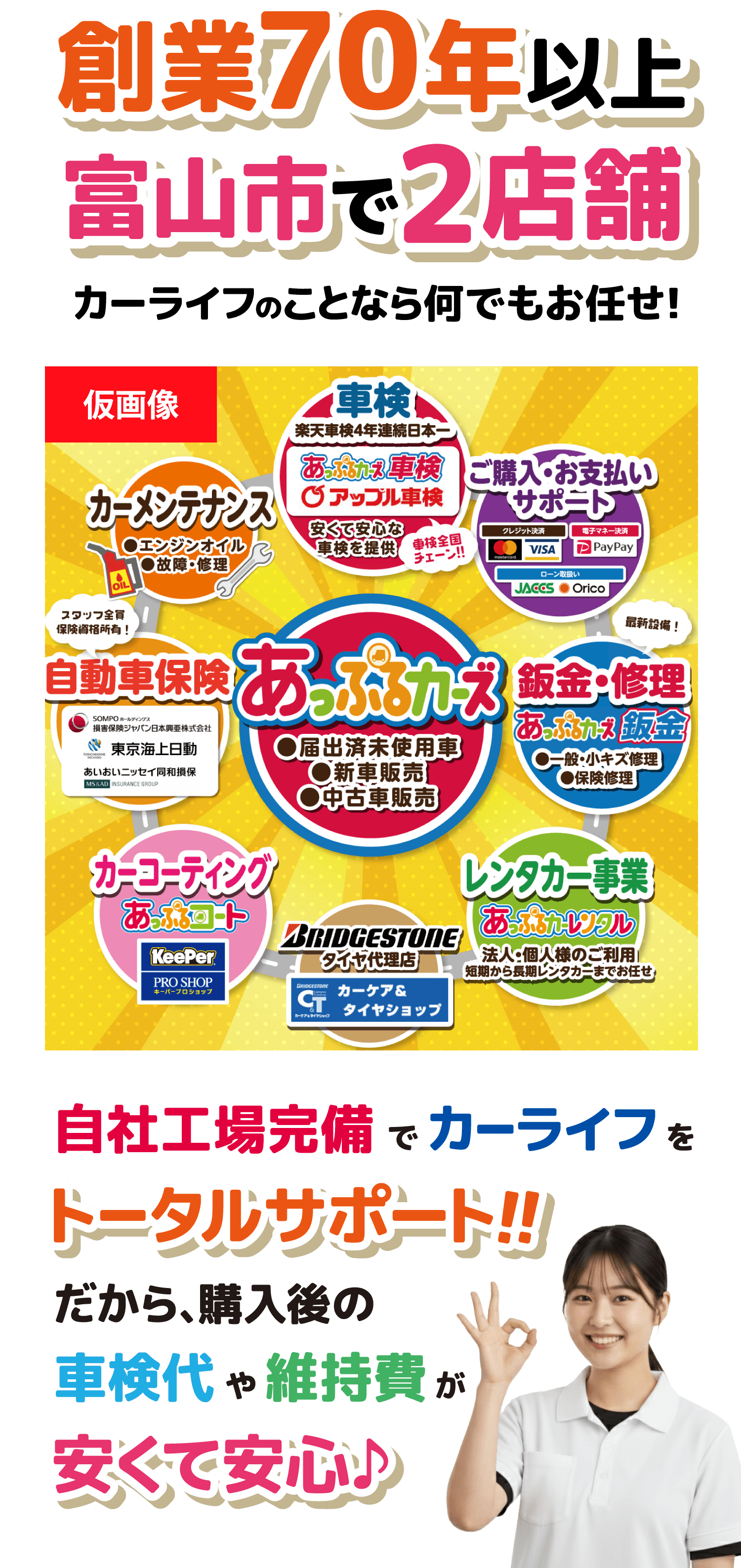 カーライフのことなら何でもお任せ!